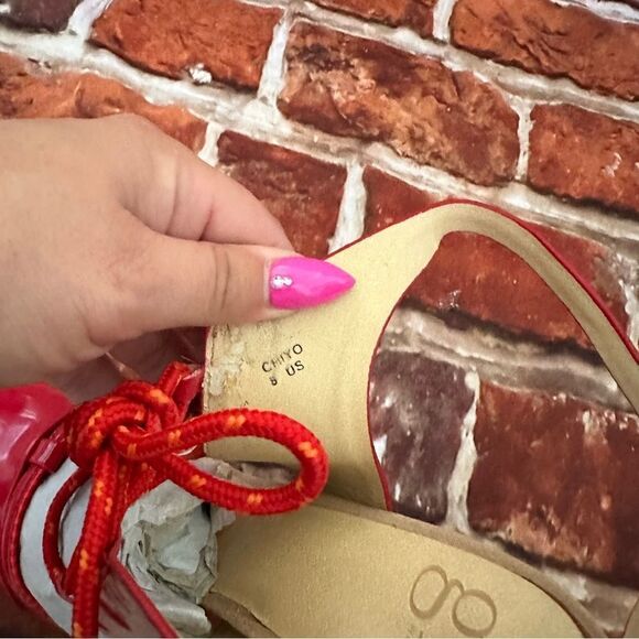 GX by Gwen Stefani chiyo red heels Sz 8 - Picture 9 of 11